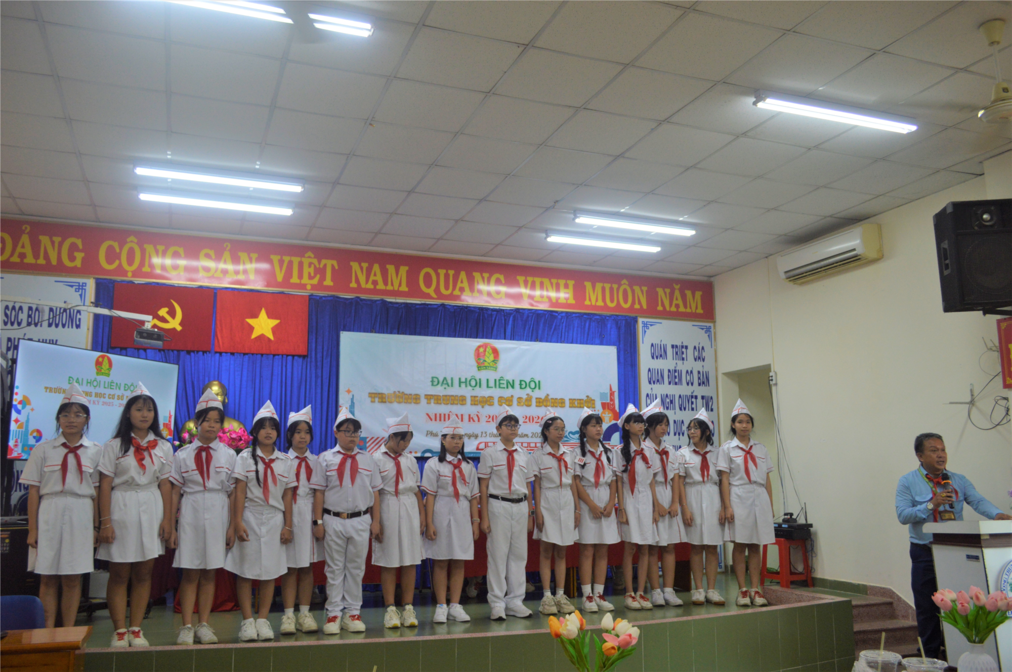 ĐẠI HỘI LIÊN ĐỘI TRƯỜNG THCS ĐỒNG KHỞI nhiệm kỳ 2025 - 2026