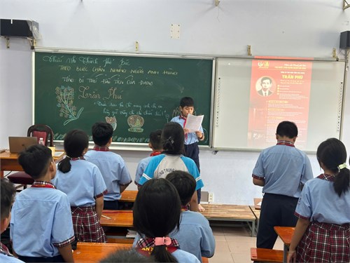 Sinh hoạt chủ điểm tháng 11: Tổng Bí Thư Đầu Tiên Của Đảng - Trần Phú.