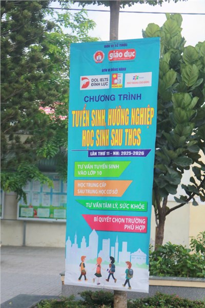 Chương trình Tuyển sinh, Hướng nghiệp học sinh sau THCS  _ Lần thứ 11 _ Năm học 2025 – 2026 tại trường THCS An Phú Đông