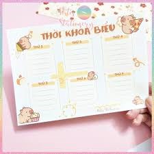 Thời khóa biểu các lớp (áp dụng từ ngày 8/9/2025)