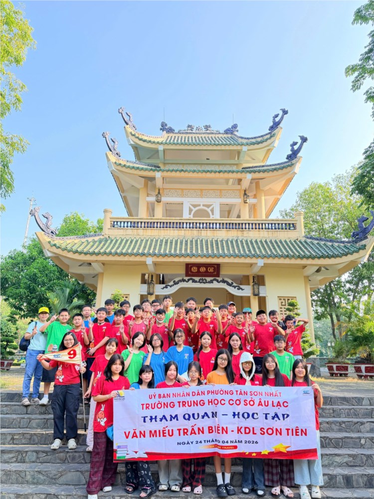 Hoạt động ngoại khoá khối 6,7-văn miếu trấn biên - kdl sơn tiên