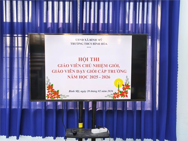Hội thi Giáo viên chủ nhiệm giỏi - Giáo viên dạy giỏi cấp trường năm học 2025-2026