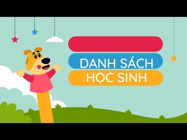 Danh sách học sinh lớp 6 năm học 2024-2025