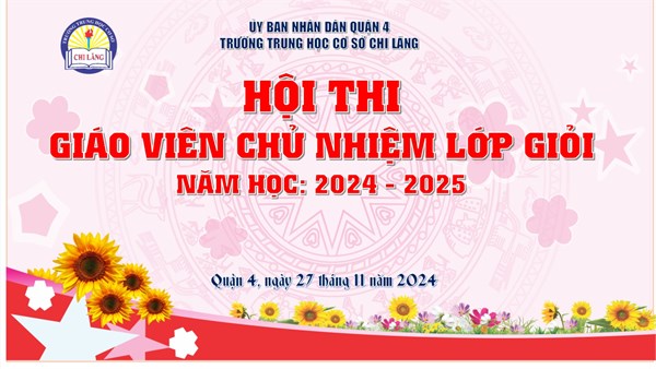 Hội thi Giáo viên chủ nhiệm lớp giỏi năm học 2024 - 2025