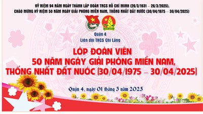 Lớp đoàn viên - 50 năm ngày “Giải phóng miền Nam, thống nhất đất nước”