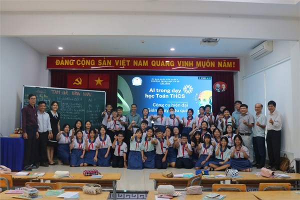 Chuyên đề môn Toán:  AI  TRONG DẠY HỌC TOÁN THCS CÔNG CỤ HIỆN ĐẠI – GIẢNG DẠY HIỆU QUẢ