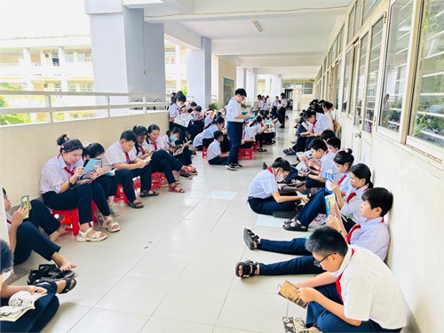 Một số hình ảnh hoạt động  Ngày Văn hoá đọc  của trường THCS Đông Thạnh thực hiện việc tổ chức hưởng ứng  Tuân lễ hưởng ứng học tập suốt đời  năm 2024
