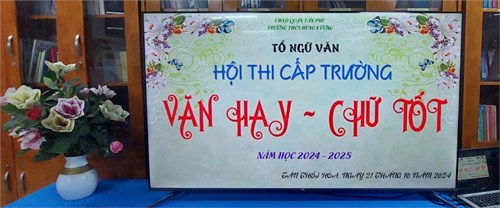 Hội thi Văn Hay Chữ Tốt cấp trường