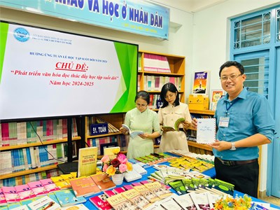 Trường Trung học cơ sở Huỳnh Văn Nghệ hưởng ứng tuần lễ học tập suốt đời 2024 “Phát triển văn hóa đọc thúc đẩy học tập suốt đời”