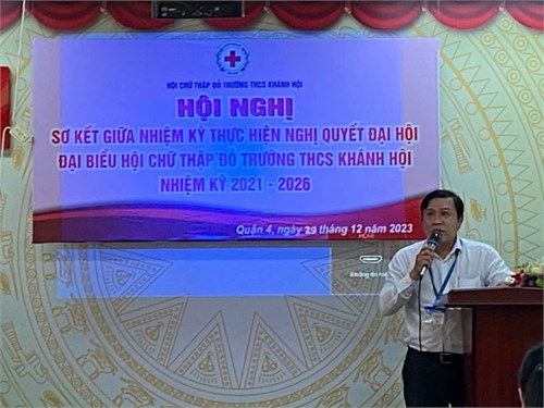 Hội nghị sơ kết công tác Chữ thập đỏ giữa nhiệm kỳ 2021-2026