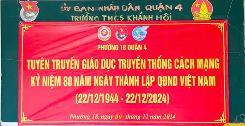 Sinh hoạt truyền thống kỷ niệm 80 năm ngày thành lập QĐND Việt Nam 22/12/1944 - 22/12/2024)