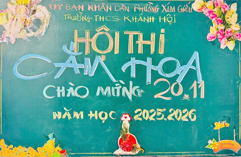 Hội thi Cắm hoa chào mừng ngày Nhà giáo Việt Nam 20/11/2025.