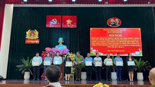 Phong trào  Toàn dân bảo vệ an ninh Tổ quốc  trên địa bàn Quận 4 năm 2024