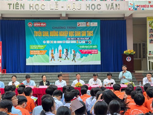 Ngày hội tư vấn hướng nghiệp tuyển sinh sau Tốt nghiệp THCS năm học 2025-2026.