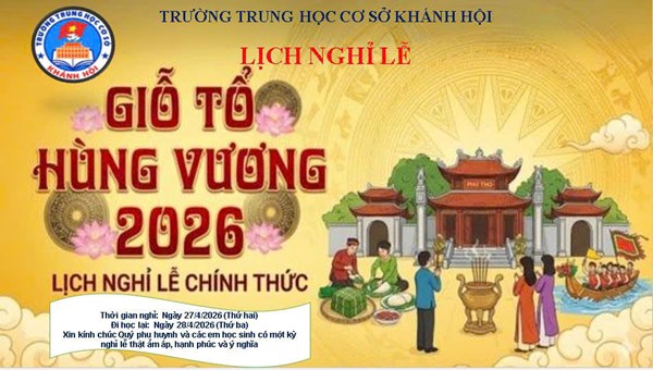 Lịch nghỉ lễ Giỗ tổ Hùng Vương năm 2026