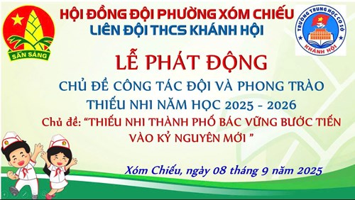 Lễ phát động chủ đề năm học 2025-2026: “Thiếu nhi Thành phố Bác - Vững bước tiến vào kỷ nguyên mới”.
