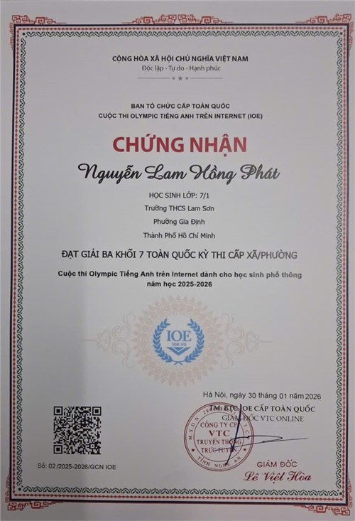 Mỗi tuần một tấm gương sáng