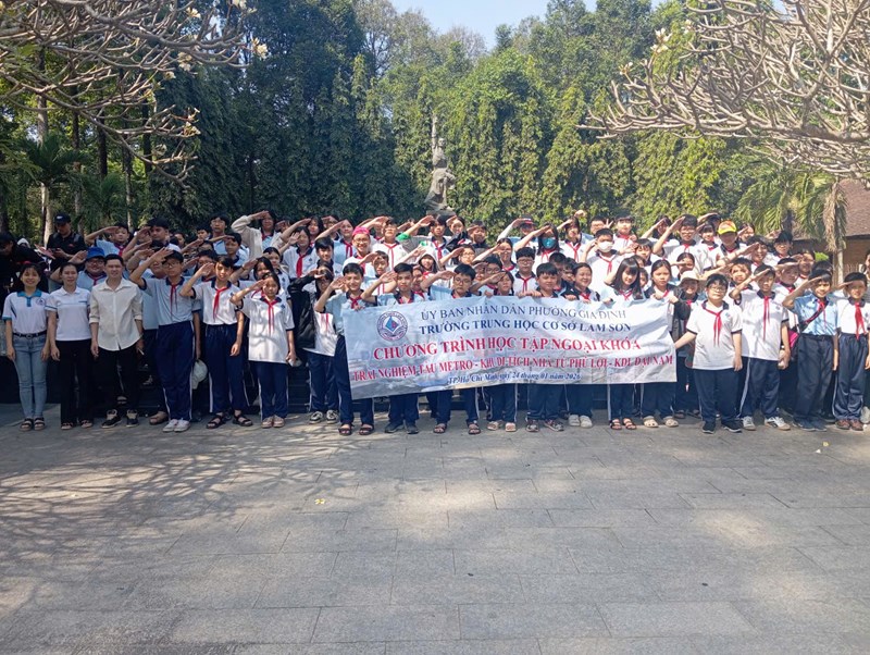 Tổ chức chuyên đề tiết học ngoài nhà trường: Trải nghiệm tàu Metro – Khu di tích Nhà tù Phú Lợi – KDL Đại Nam cho học sinh khối 6, 7 (ngày 24/01/2026)