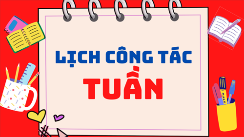 Lịch công tác Tuần 04
