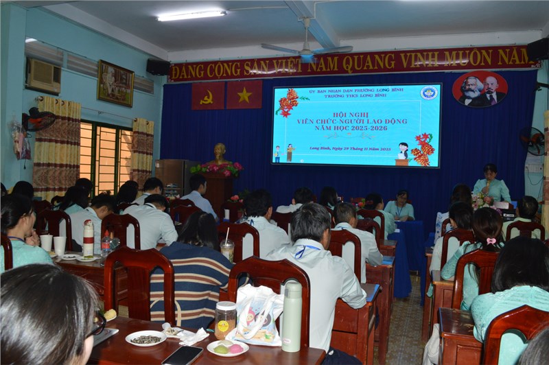 Hội nghị cán bộ – công chức – viên chức trường thcs long bình: đoàn kết – đổi mới – phát triển