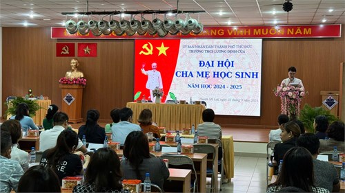 Đại Hội Đại Biểu Cha Mẹ Học Sinh NH 2024 - 2025