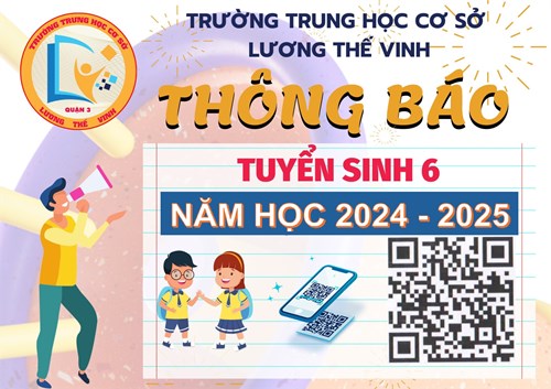 Tuyển sinh 6 năm 2024 - 2025
