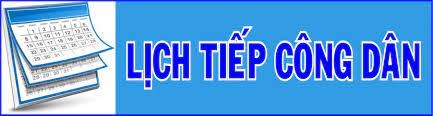 Lịch tiếp công dân Tháng 4