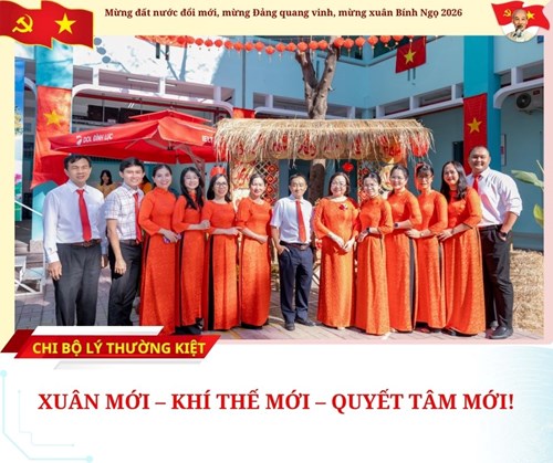 Chi bộ trường thcs lý thường kiệt check-in tiểu cảnh xuân bính ngọ 2026