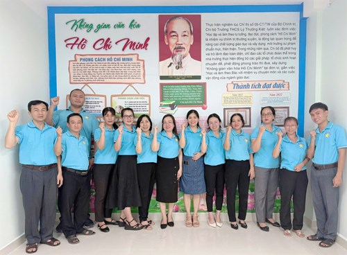 Giới thiệu một số hình ảnh về không gian văn hóa Hồ Chí Minh tại trường THCS Lý Thường Kiệt