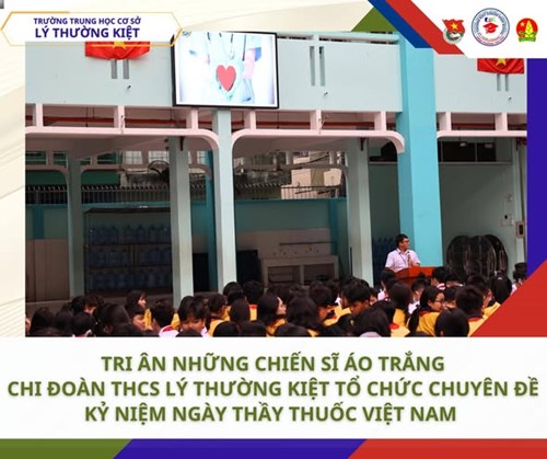 🏥 tri ân những chiến sĩ áo trắng - chi đoàn thcs lý thường kiệt tổ chức chuyên đề kỷ niệm ngày thầy thuốc việt nam 🩺✨