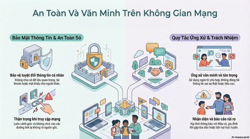 Bản tin tuyên truyền: an ninh mạng và sử dụng mạng xã hội – hướng dẫn an toàn thông tin và quy tắc ứng xử trên môi trường số