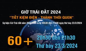 Giờ trái đất 2024: cùng hành động vì mục tiêu chung