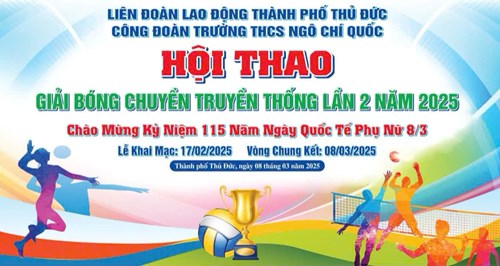 Giải bóng chuyền truyền thống lần II chào mừng ngày quốc tế phụ nữ 8-3