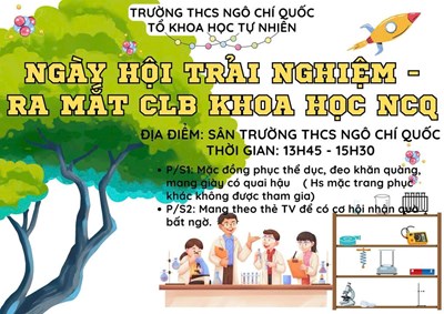Tổ bộ môn KHTN trường THCS Ngô Chí Quốc ra mắt câu lạc bộ khoa học tại năm học 2025-2026