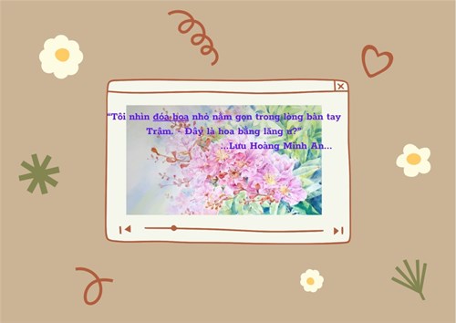  Không còn ai hứng đóa hoa ấy tặng tôi nữa . Bài dự thi của bạn Lưu Hoàng Minh An lớp 9A8 trường THCS Ngô Chí Quốc