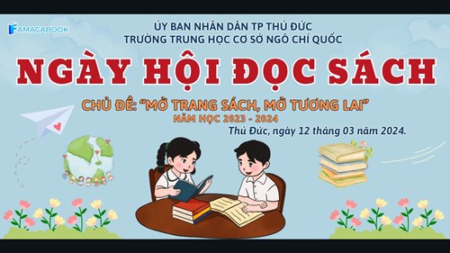 Sáng nay, ngày 12/3/2024 đã diễn ra  Ngày hội đọc sách  tại trường THCS Ngô Chí Quốc