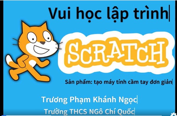 Bài dự thi  Tạo máy tính cầm tay đơn giản  của em Trương Phạm Khánh Ngọc - Lớp 8A12 - Trường THCS Ngô Chí Quốc và Các bạn có thể tham gia trải nghiệm trực tiếp bài dự thi tại địa chỉ: https://scratch.mit.edu/projects/954680560