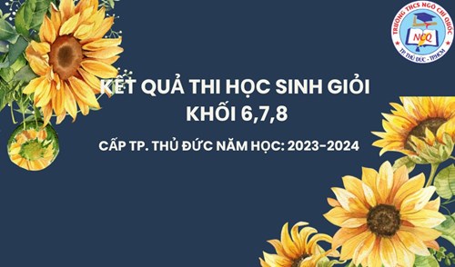 Kết quả thi học sinh giỏi cấp Tp. Thủ Đức năm học: 2023-2024