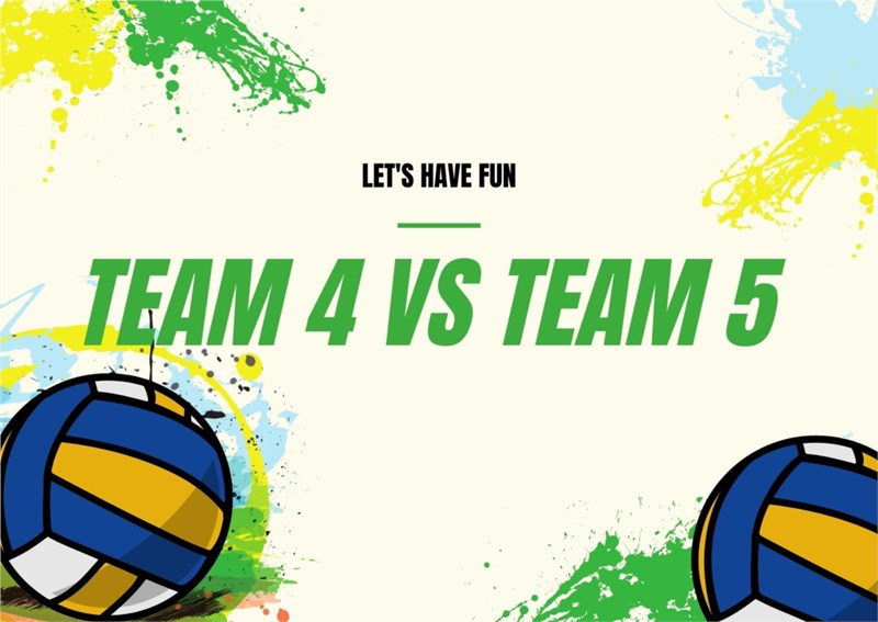 Lượt thi đấu vòng bảng giữa Team 4 vs Team 5