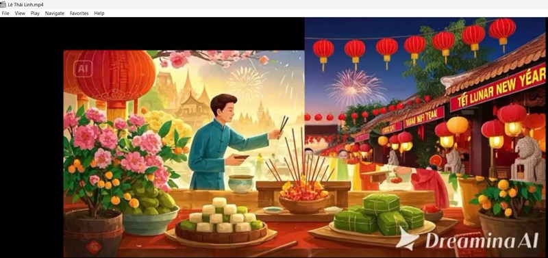 Chúc mừng các em học sinh đạt giải cuộc thi sử dụng phần mềm AI để vẽ tranh với đề tài:  AI với Xuân gắn kết - Tết yêu thương 