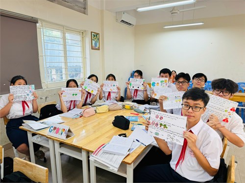 Tổ anh văn thao giảng tháng 10 năm học 2024 - 2025.