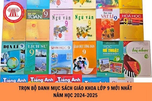 Danh Mục Sách Giáo Khoa Lớp 6 - 7- 8 - 9. Năm Học 2024 - 2025