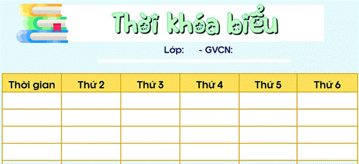 Thời khóa biểu học kỳ 1 năm học 2024 - 2025