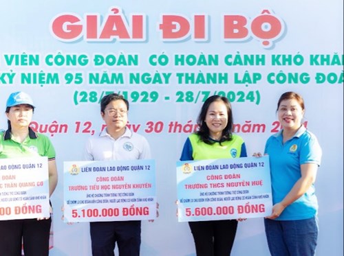 Trường THCS Nguyễn Huệ Tham Gia Đi Bộ Đồng Hành Năm 2024.