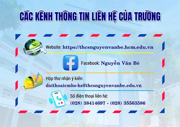 Các kênh thông tin liên hệ của trường
