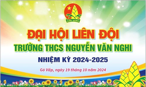 Đại hội Liên đội Trường THCS Nguyễn Văn Nghi nhiệm kỳ 2024 - 2025