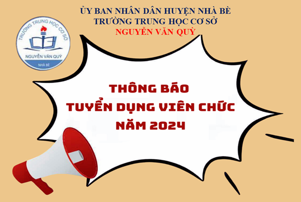Tuyển dụng viên chức năm 2024 ngành GDĐT huyện Nhà Bè
