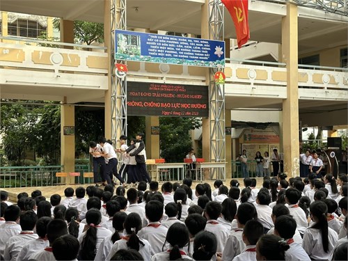 Hoạt động trải nghiệm - hướng nghiệp :  Phòng, chống bạo lực học đường 