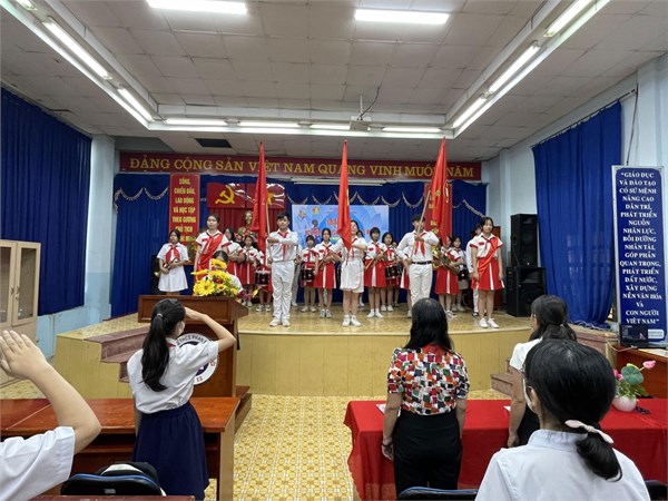 Đại hội Cháu ngoan Bác Hồ Liên đội THCS Phan Bội Châu, năm học 2023-2024