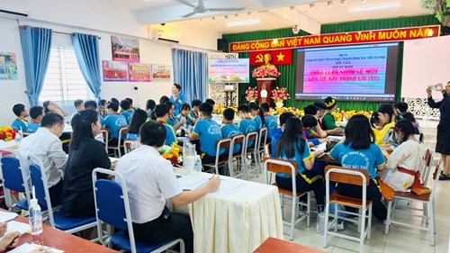 Chuyên đề cấp quận: Nói và nghe: Thảo luận nhóm về một vấn đề gây tranh cãi lớp 7/1 của Cô Trần Thị Diễm Châu - Ngày 03/04/2024